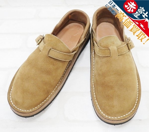 JK2S4566/未使用品 TOKYO SANDAL×THE BOOTS SHOP TS-C01 HEEL HOLD SLIP-ON KUDU NATURAL SUEDE トーキョーサンダル スリッポン