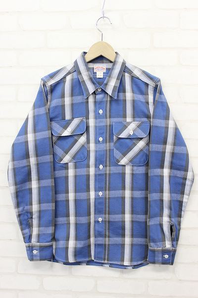 1T7096/未使用品 ジョーマッコイ 8HOURUNION チェックネルシャツ JOEMcCOY