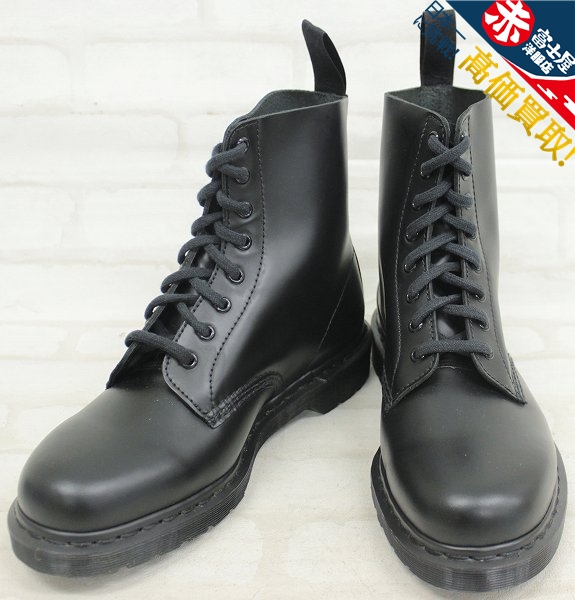 1S4729/新品 ドクターマーチン 1460 8ホールブーツ Dr.Martens 1460 MONO 8EYE BOOT オールブラック 10