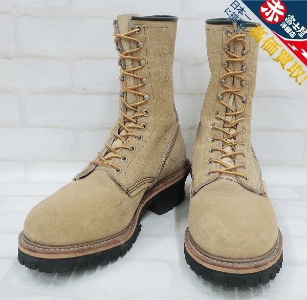 JK2S2624/レッドウイング PT91 8218 スエードロガーブーツ REDWING ラフアウト