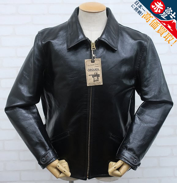 KH2J6602/オルゲイユ OR-4081 シングルライダースジャケット ORGUEIL Single Riders Jacket