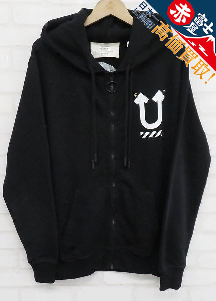 KT6T3112/Off-White×UNDER COVER SKELETON RVRS ZIP HOODIE オフホワイト アンダーカバー スウェットパーカー