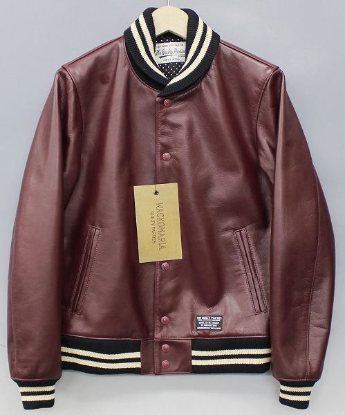 新品 ワコマリア 13AW オールレザースタジャン
