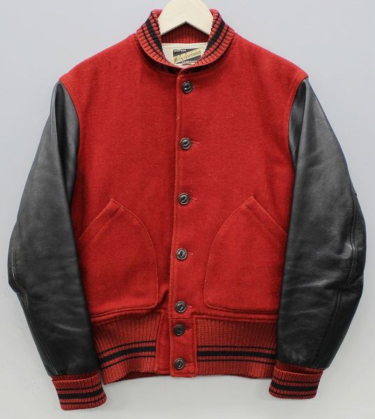 リアルマッコイズ 袖革スタジャン アワードジャケット