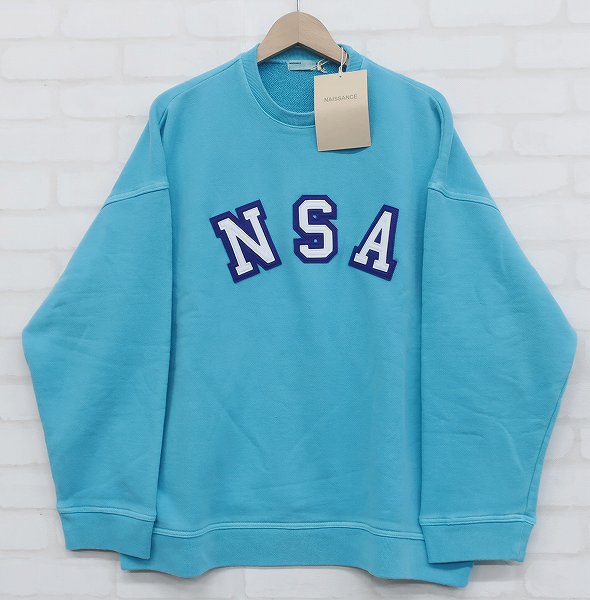 SU5T5887/新品 NAISSANCE 21S-NSA-CS-02 NSA CREW SWEAT ネサーンス クルーネックスウェット