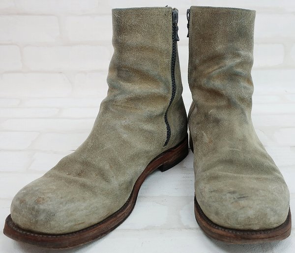 SU1S7081/アタッチメント サイドジップスエードブーツ ATTACHMENT