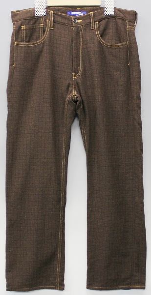 ジュンヤワタナベ チェックウールパンツ JUNYAMAN