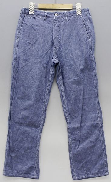 シュガーケーン シャンブレーワークパンツ SUGARCANE