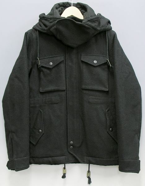 イチミリ フード付きウールジャケット ICHI MIRI